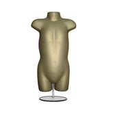 Display Guru Kids/Children’s Gold Hanging Body form Mannequin With Adjustable Stand for Shop Bust Display